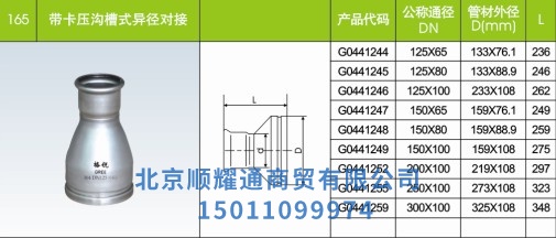 帶卡壓異徑對(duì)接