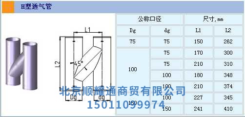 H型透氣管